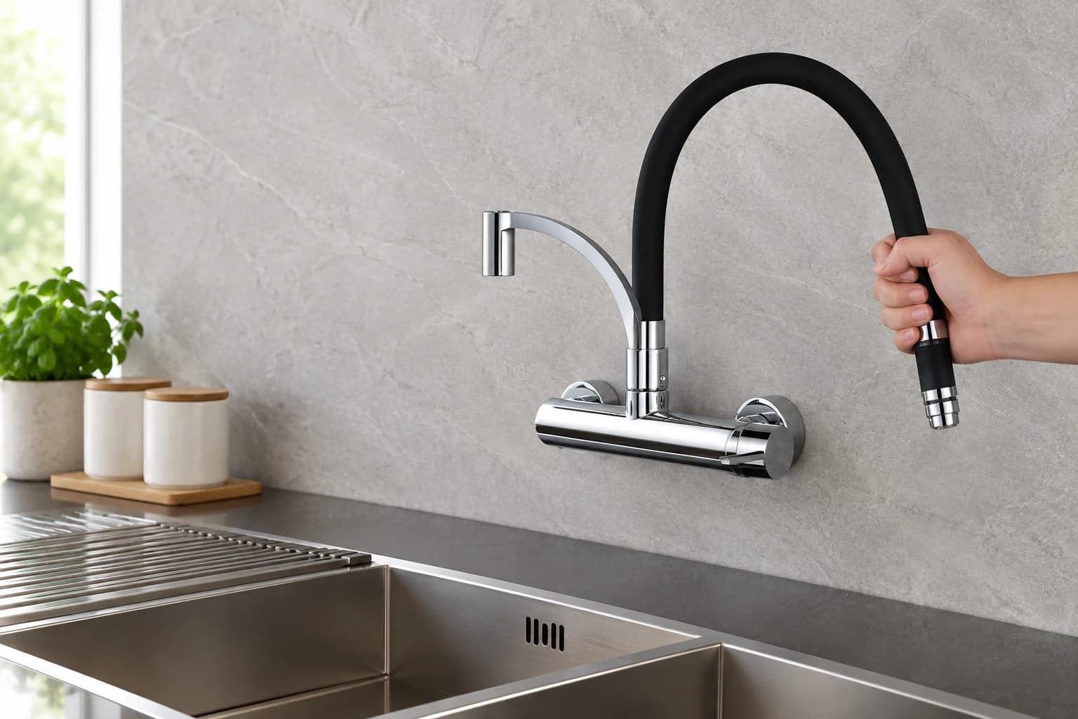 Nástěnné kuchyňské směšovací baterie — WL1026