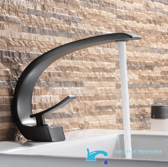 Stojánková koupelnová baterie EYN KA72932 s LED v chromu, tmavém bronzu a matné černé