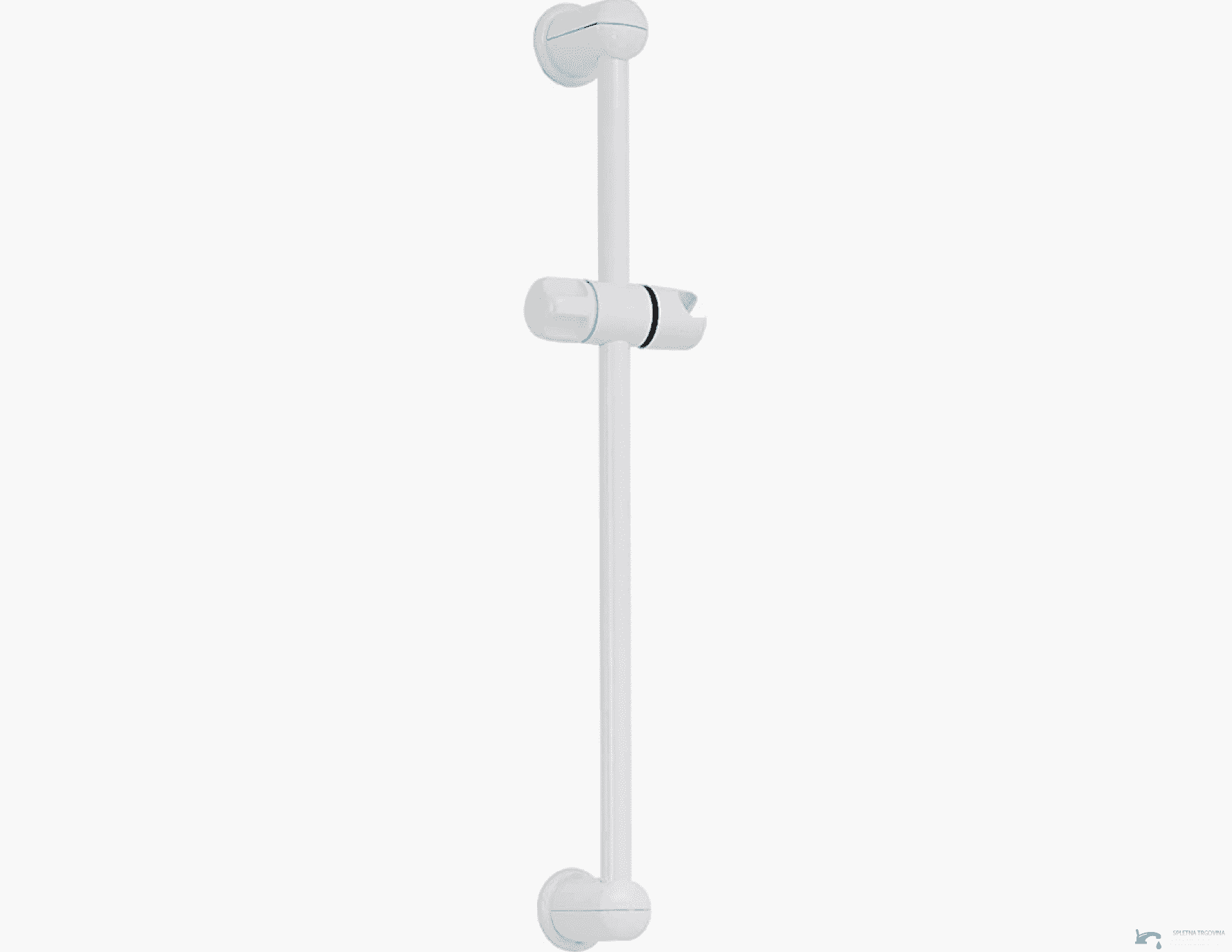 Bílá nástěnná sprchová konzola EYN BK1117 z plastu ABS, 58 cm
