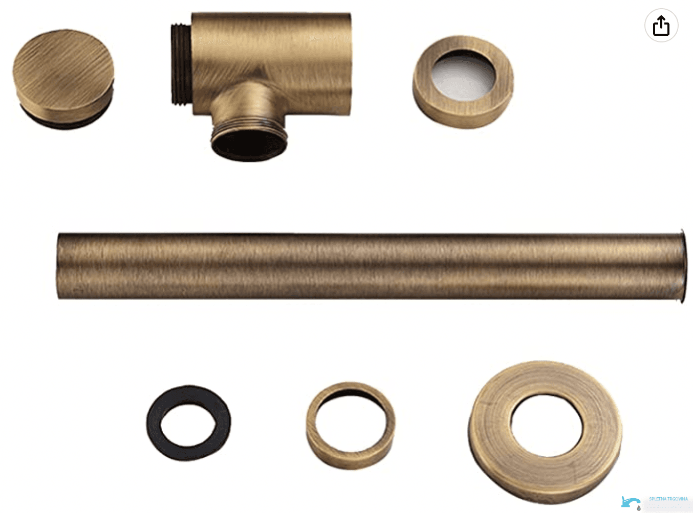 Podomítkový díl výpustného ventilu EYN SAQ1556 ve více barevných provedeních