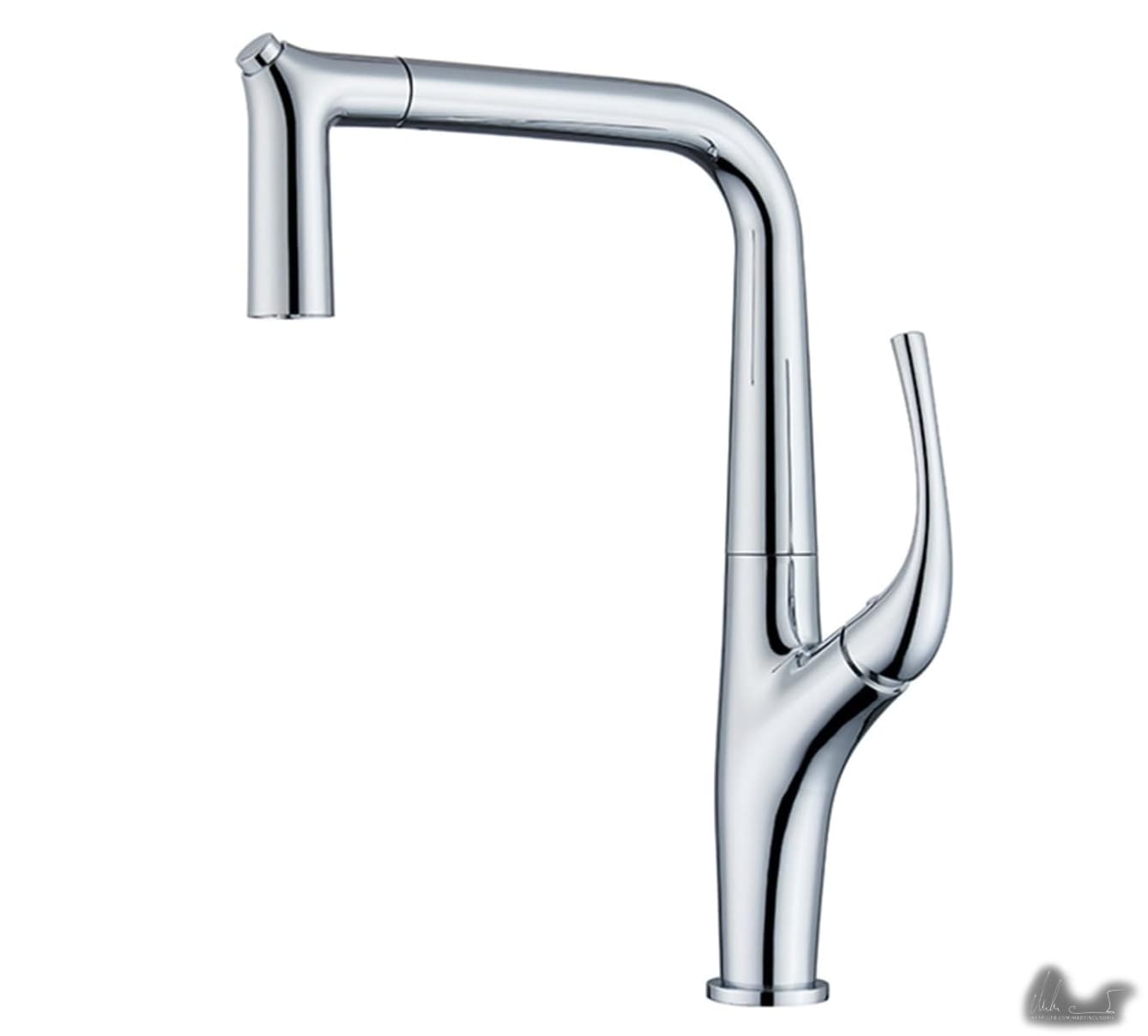 Moderní kuchyňská baterie ELITE EDITION KF1013 v lesklém chromu