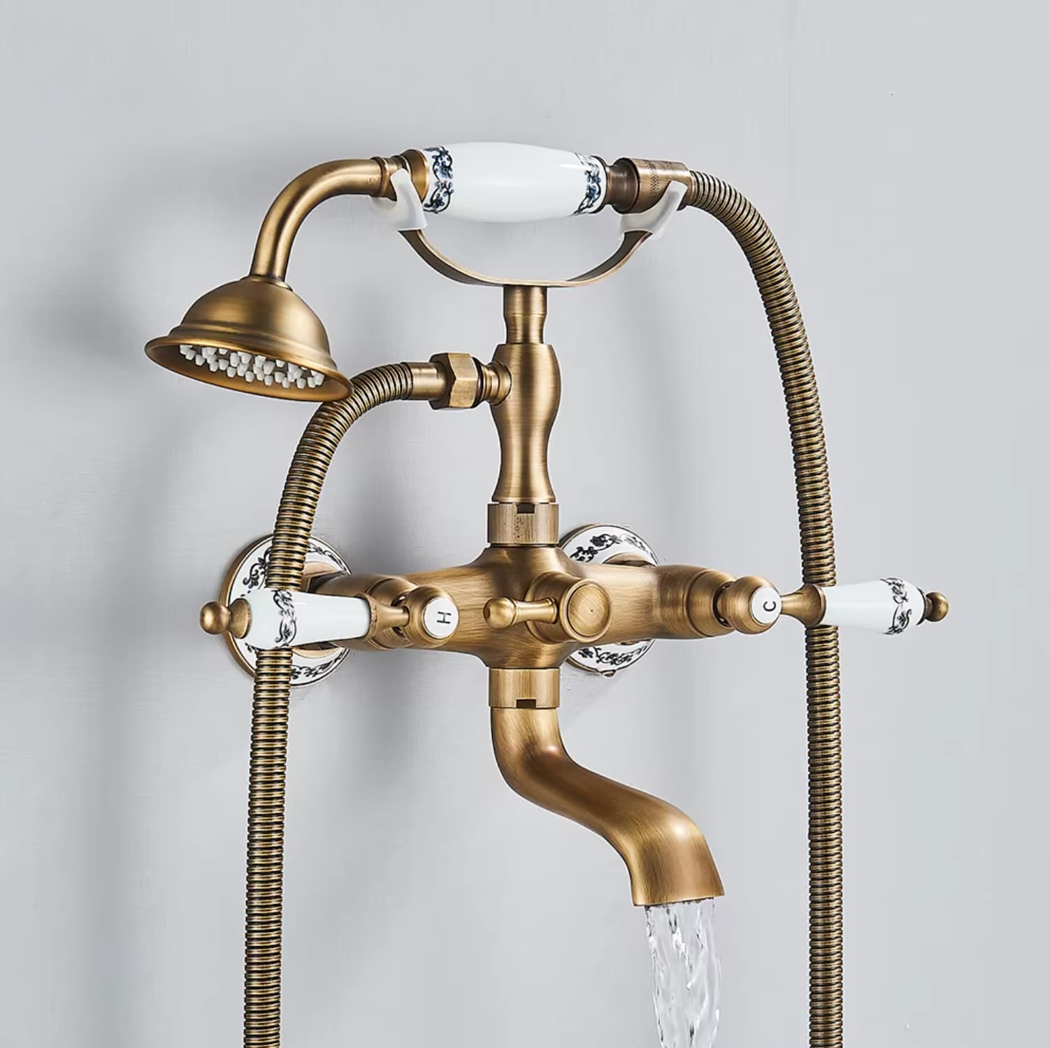 Retro vanová baterie BBT1509 v kartáčovaném antik bronzu