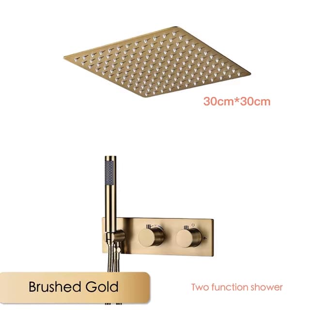Podomítkový sprchový systém ELITE EDITION BCS1499-1 s termostatem, LED osvětlením a více barevnými provedeními — pohled 30