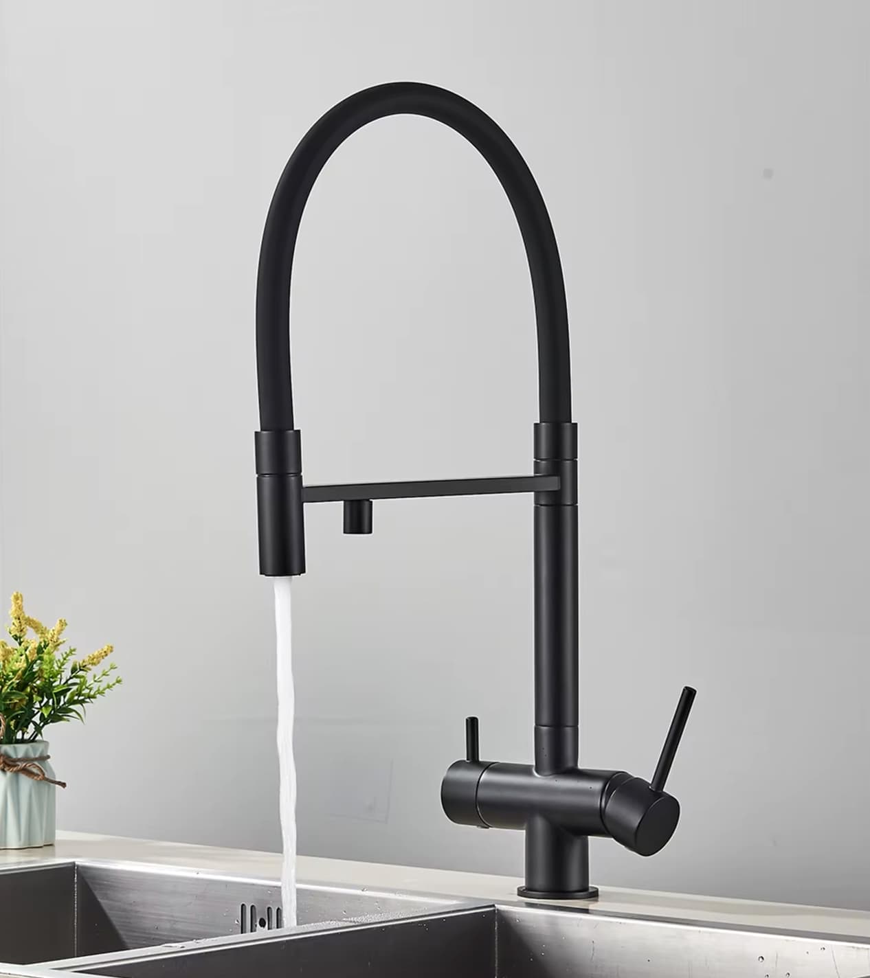 Kuchyňská baterie ELITE EDITION KA1643 pro připojení filtru s výsuvnou sprškou, LED a více barevnými provedeními KA1643 — 1