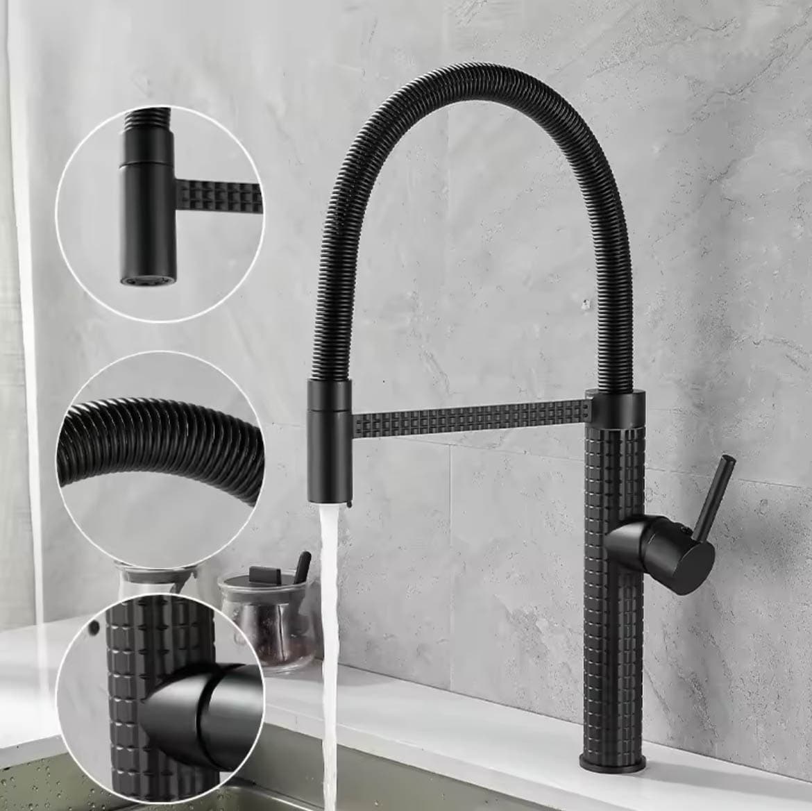 Kuchyňská baterie ELITE EDITION KS1220 s výsuvnou sprškou ve více barevných provedeních KS1220 — 1