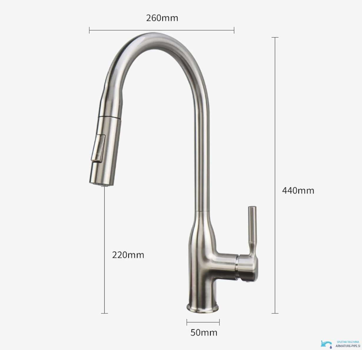 Izvlecna Kuhinjska Armatura Pipa Eyn Ks15174 11