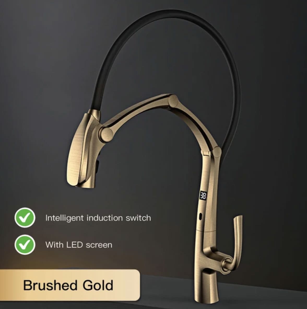 Specifikace kuchyňské baterie ELITE EDITION se senzorem KSS1899: indukční spínač a LED displej