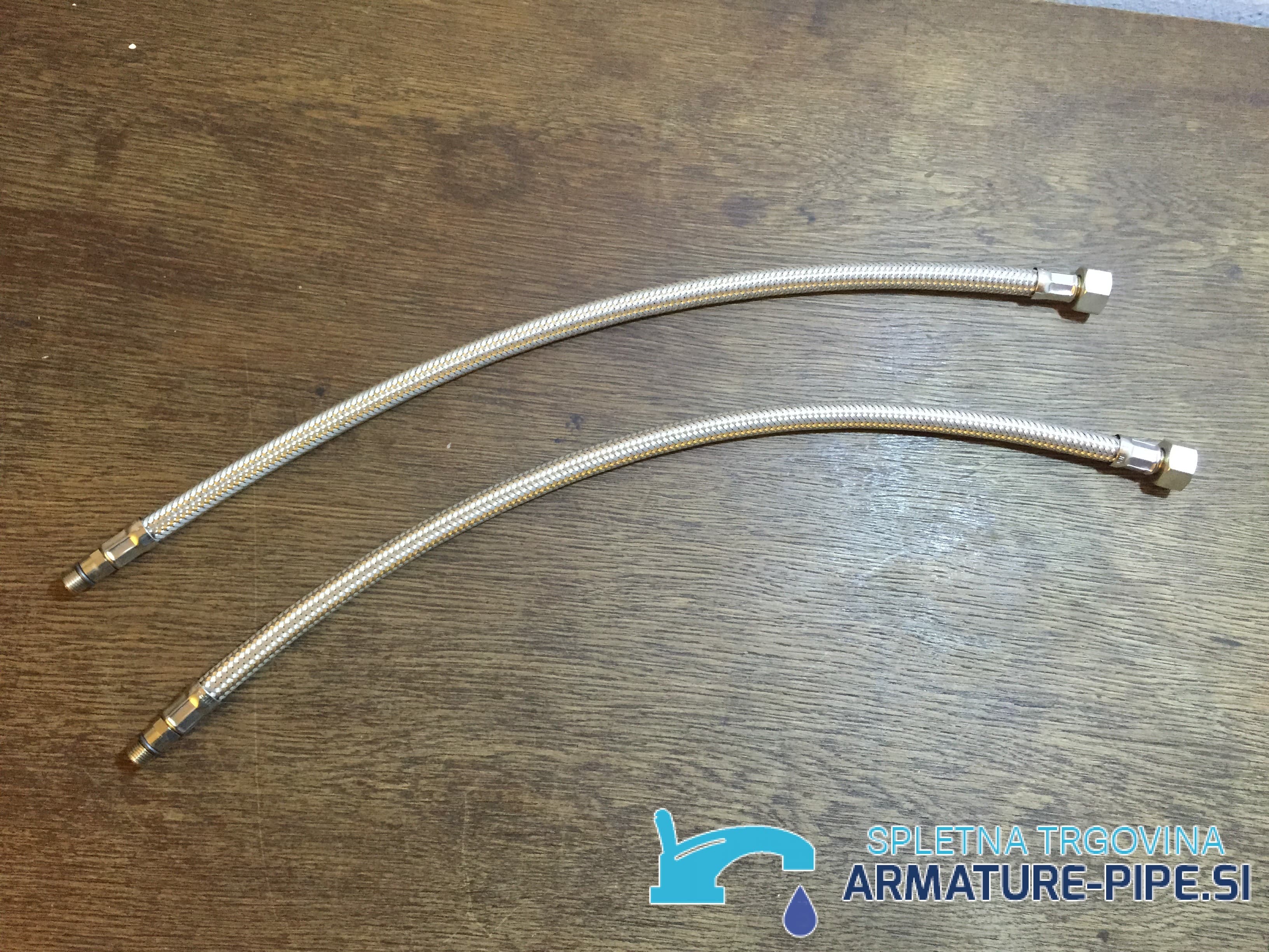 Standardne cevi za priklop kuhinjske armature ali kopalniške pipe