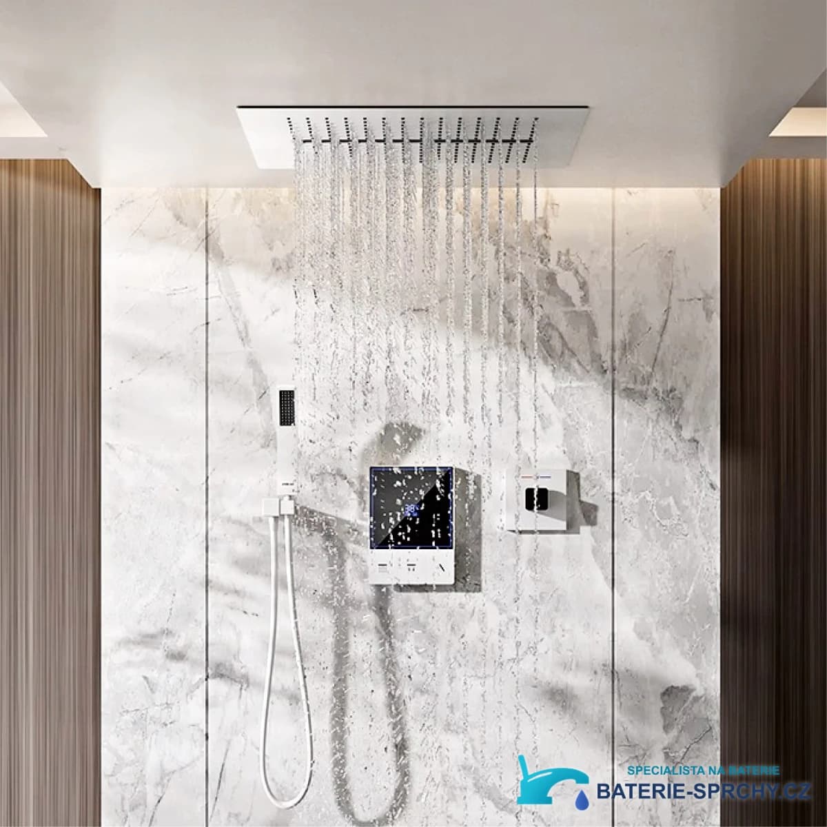 Podomítkový sprchový systém ELITE EDITION s termostatem BCS1721 v chromu