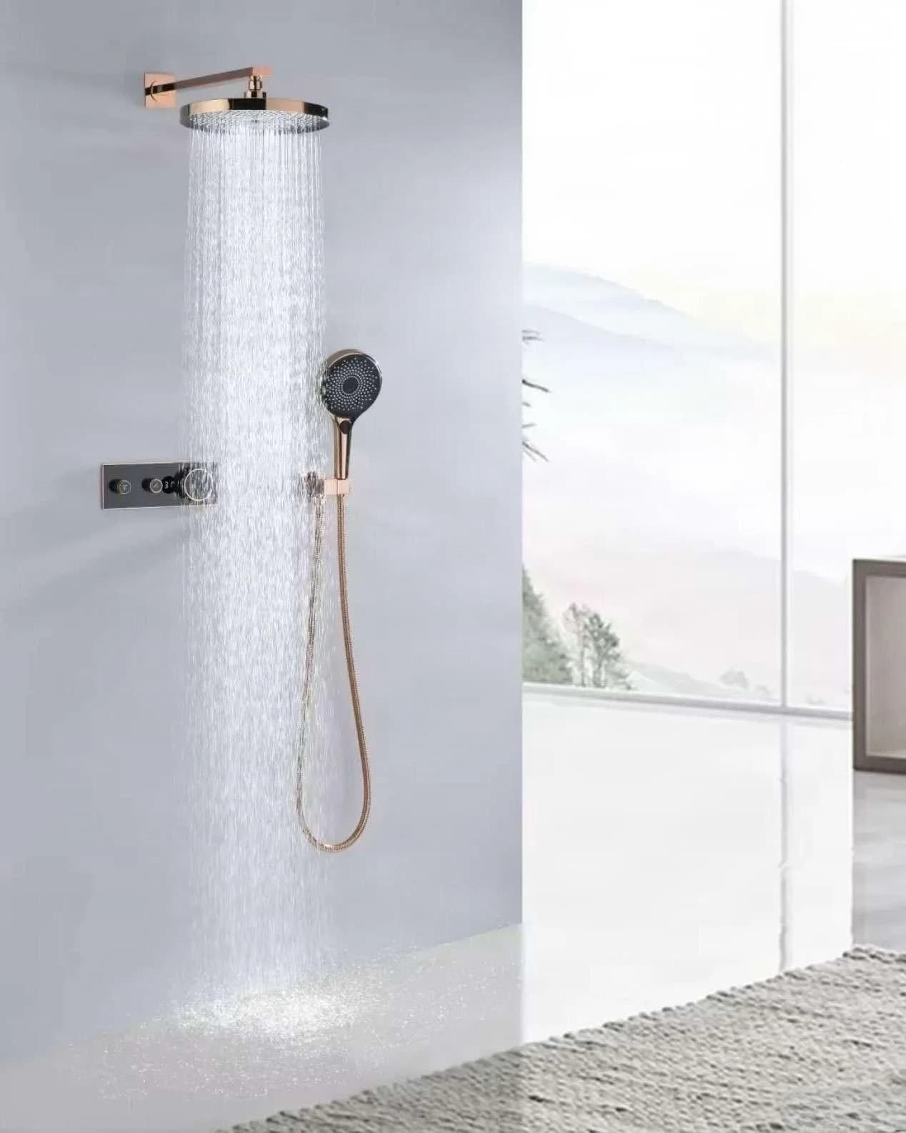 Luksuzni Termostatski Podometni Tus Sistem Elite Edition Bcs1603 Z Zaslonom Premium Linija